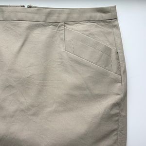 Gap | khaki midi skirt with pockets